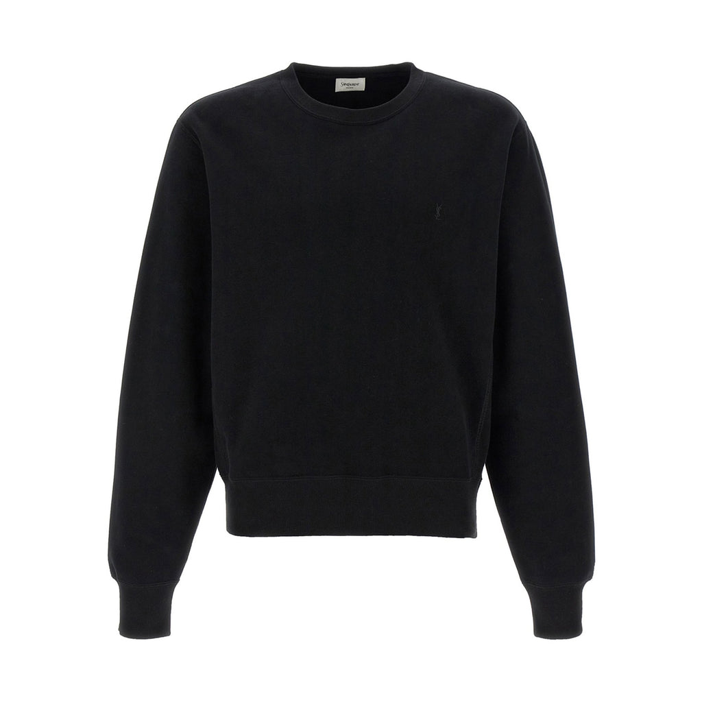 Saint Laurent Black Cotton Sweatshirt