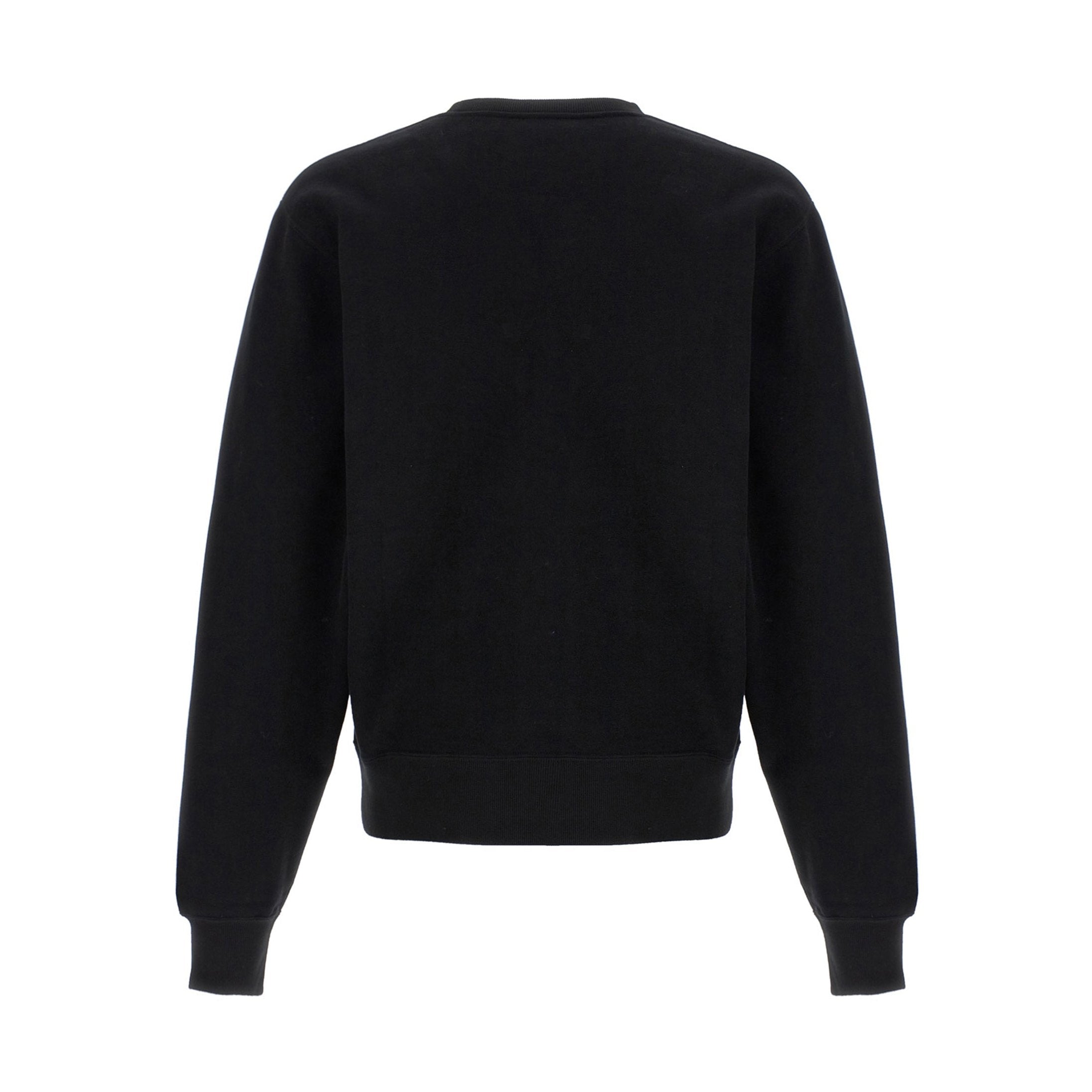 Saint Laurent Black Cotton Sweatshirt