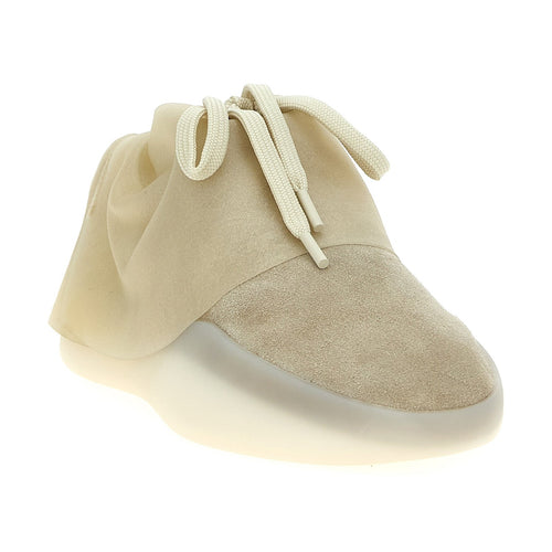 Beige Leather Sneakers