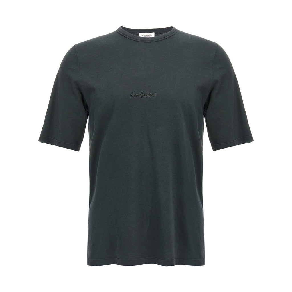 Saint Laurent Black Cotton T-Shirt