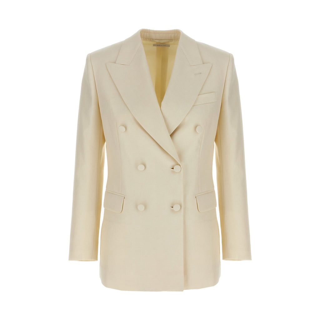 Brioni White Wool Blazer