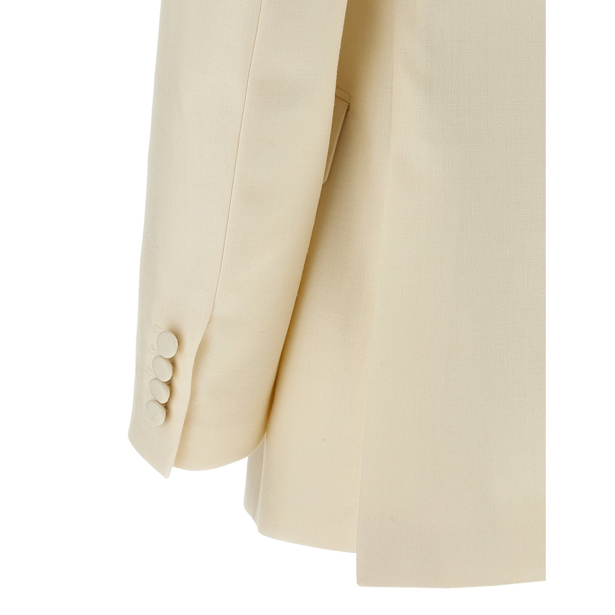 Brioni White Wool Blazer