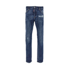 Dsquared² Blue Cotton Slim Fit Jeans