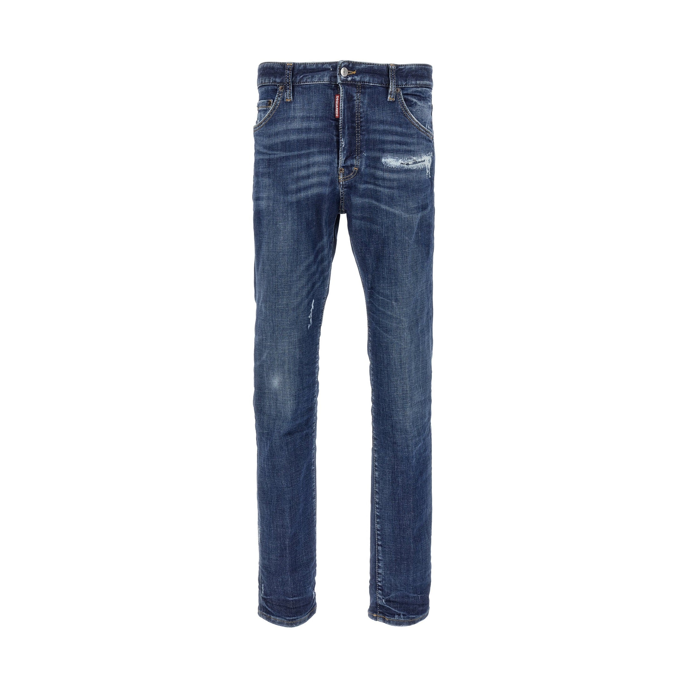 Dsquared² Blue Cotton Slim Fit Jeans