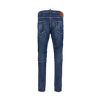 Dsquared² Blue Cotton Slim Fit Jeans