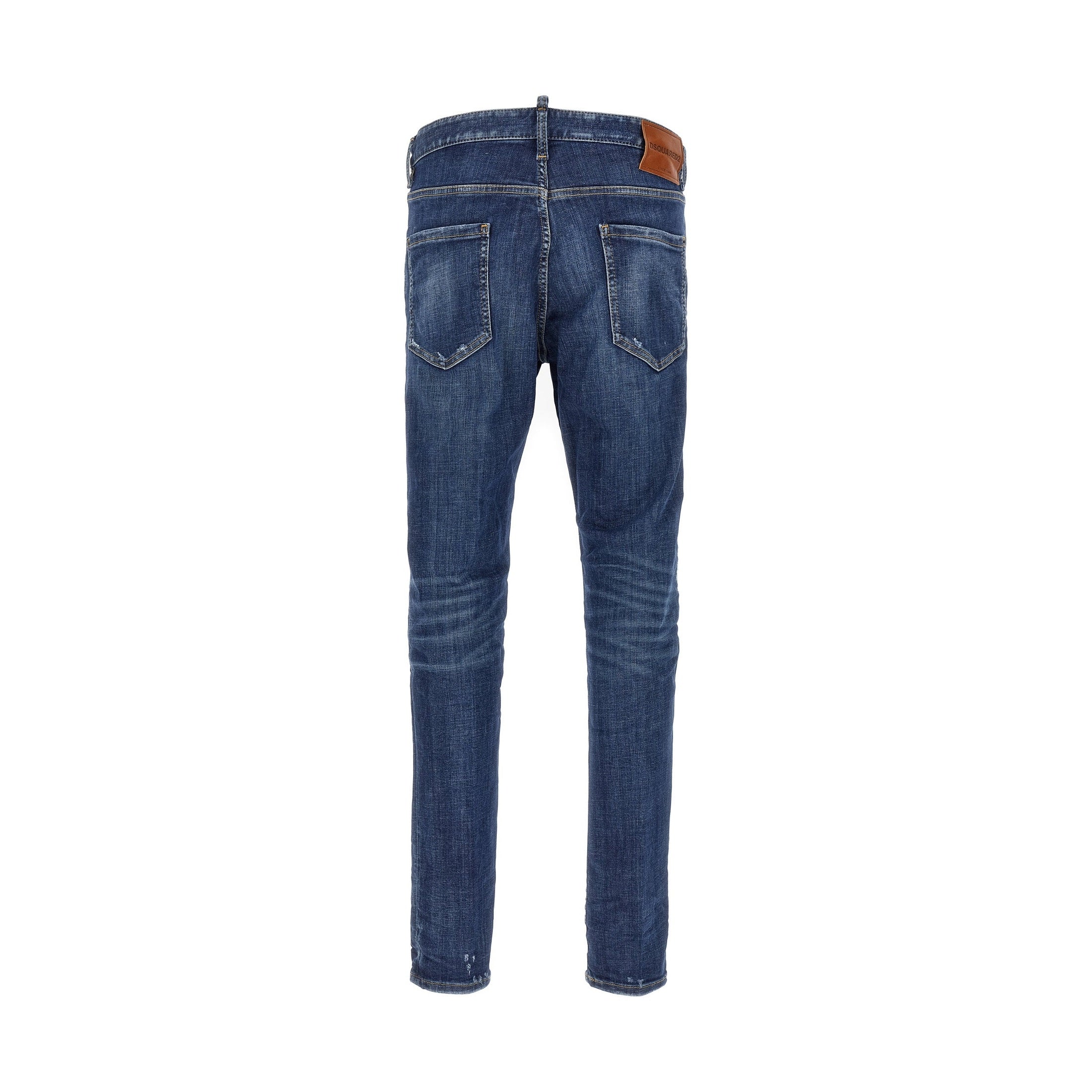 Dsquared² Blue Cotton Slim Fit Jeans