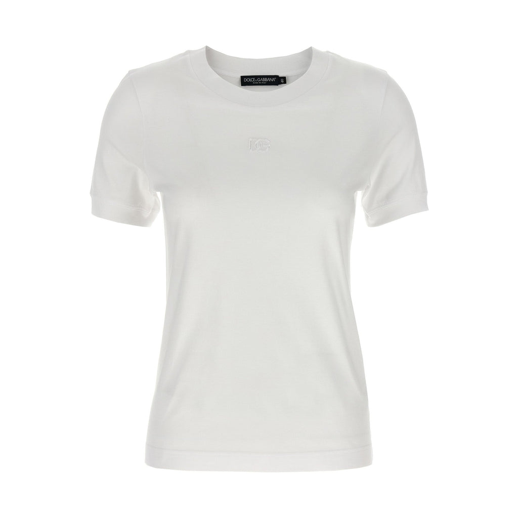 Dolce & Gabbana White Cotton T-Shirt