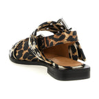 Ganni Multicolor Polyester Ballet Flats