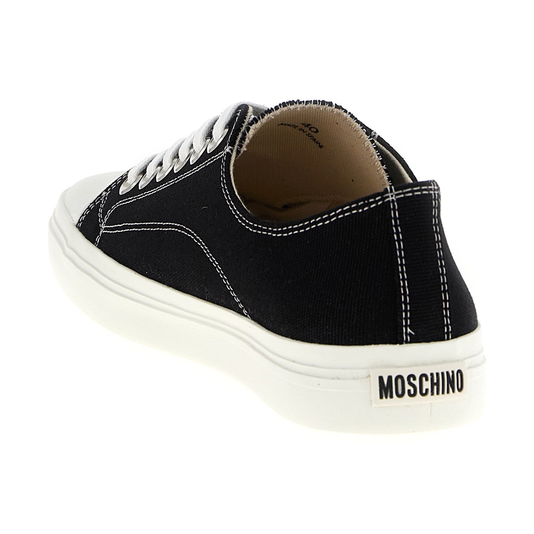 Moschino Bicolor Cotton Sneakers