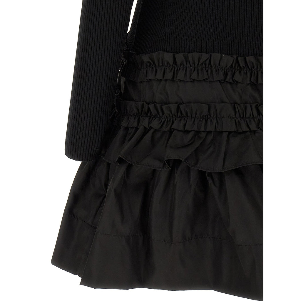 Ganni Black Viscose Short Dress