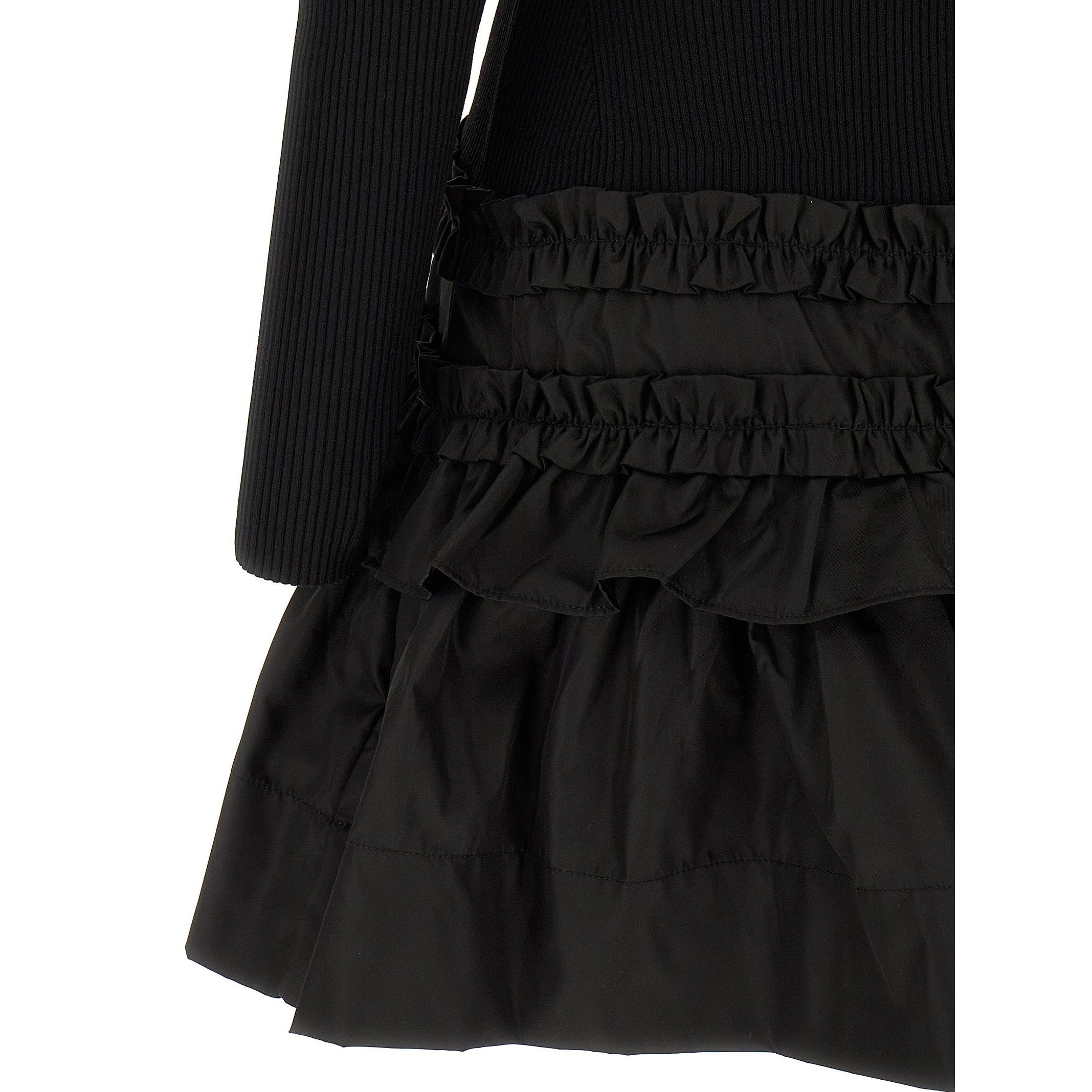 Ganni Black Viscose Short Dress