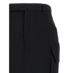 Rick Owens Black Wool Midi Skirt