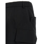 Rick Owens Black Wool Midi Skirt