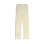 Max Mara White Silk Casual Pants