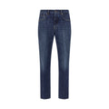 Givenchy Blue Cotton Straight-Leg Jeans