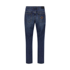 Givenchy Blue Cotton Straight-Leg Jeans