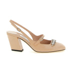 Jimmy Choo Multicolor Leather Mid Heel Pumps