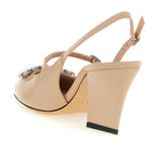 Jimmy Choo Multicolor Leather Mid Heel Pumps