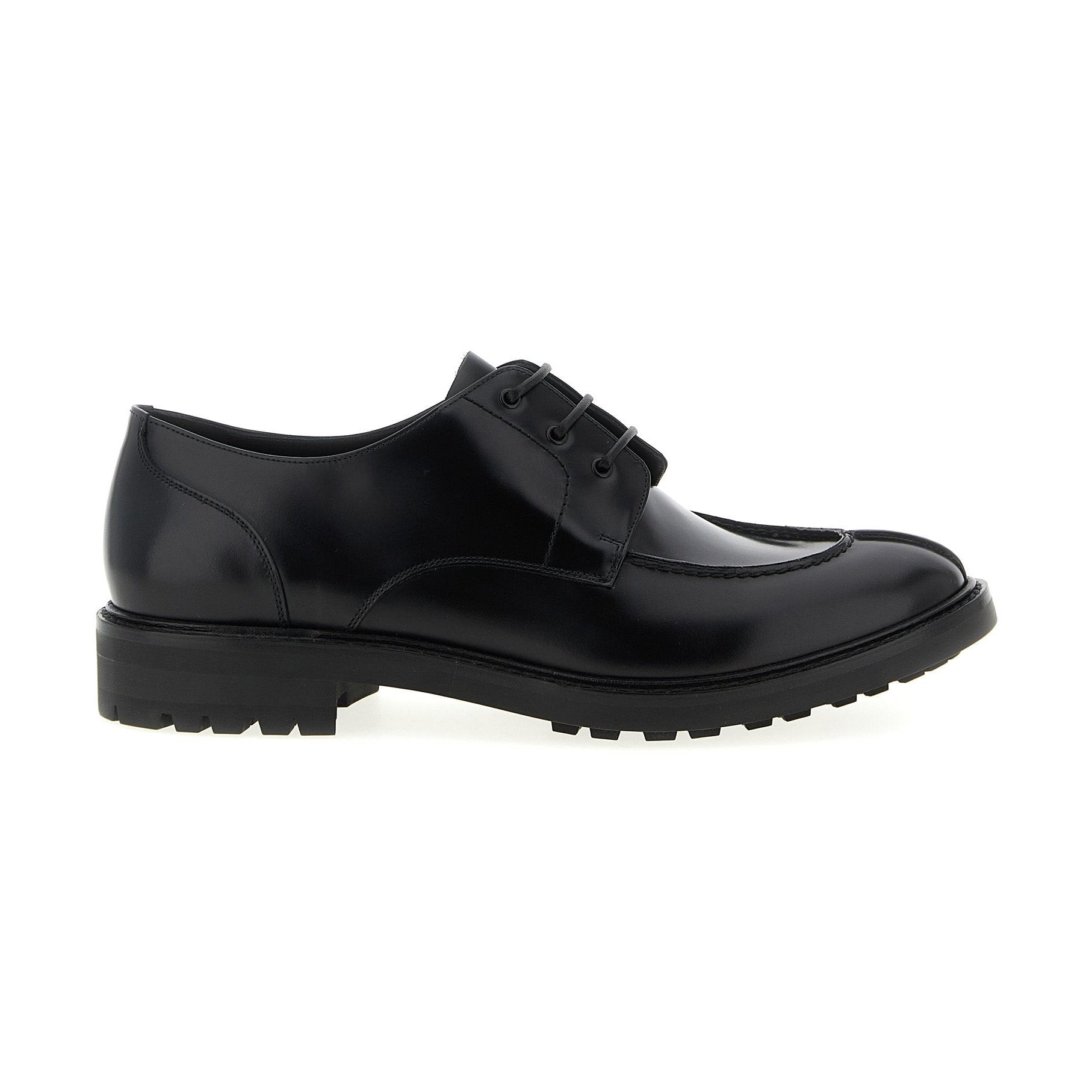 Saint Laurent Black Calfskin Oxfords And Derbies