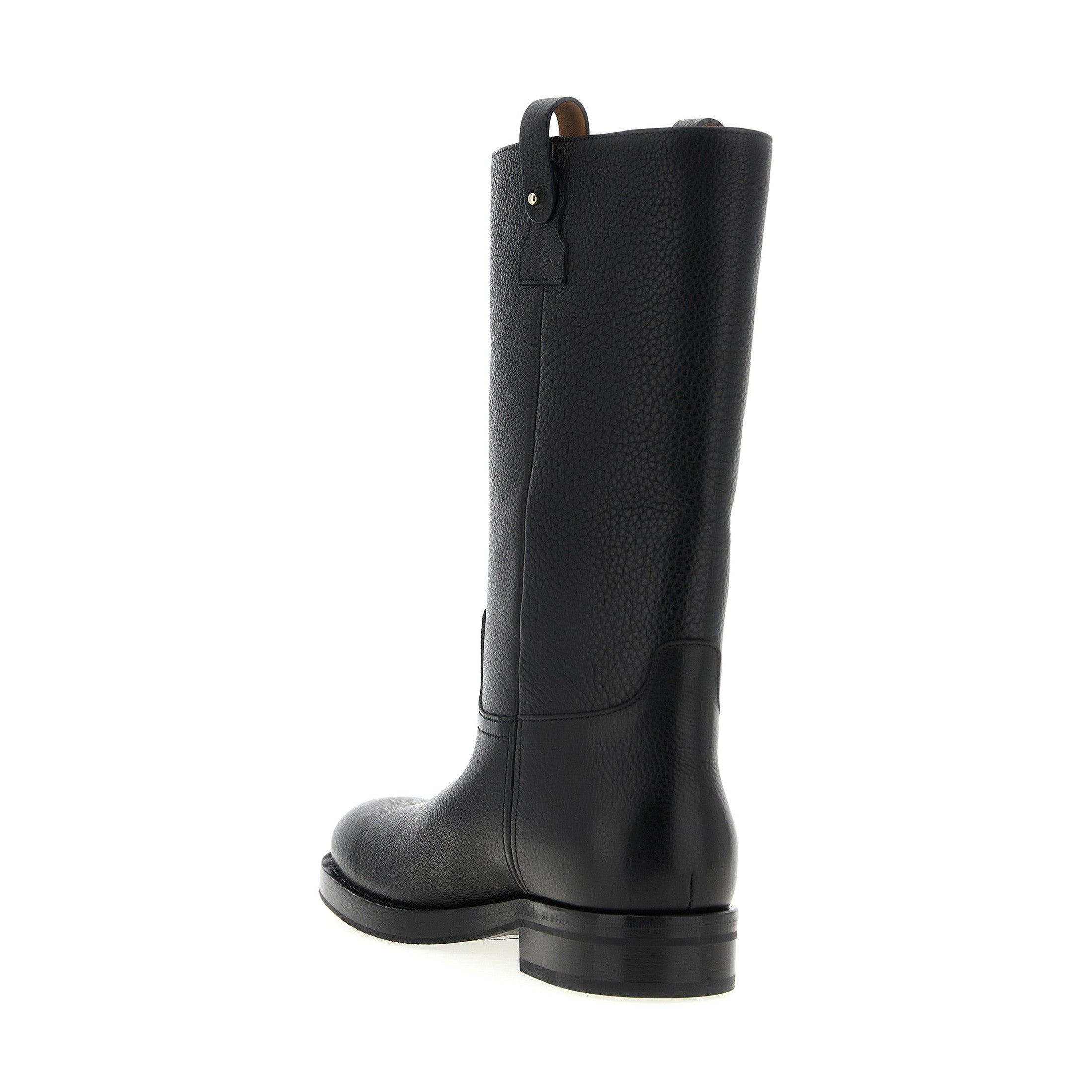 Church's Black Calfskin Over The Knee