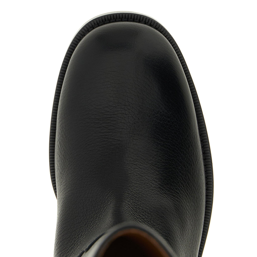 Church's Black Calfskin Over The Knee