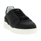 Moschino Black Leather Low Top Sneakers