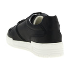 Moschino Black Leather Low Top Sneakers