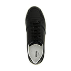 Moschino Black Leather Low Top Sneakers