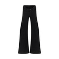 Balenciaga Black Cotton Flared Jeans
