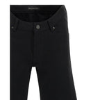 Balenciaga Black Cotton Flared Jeans