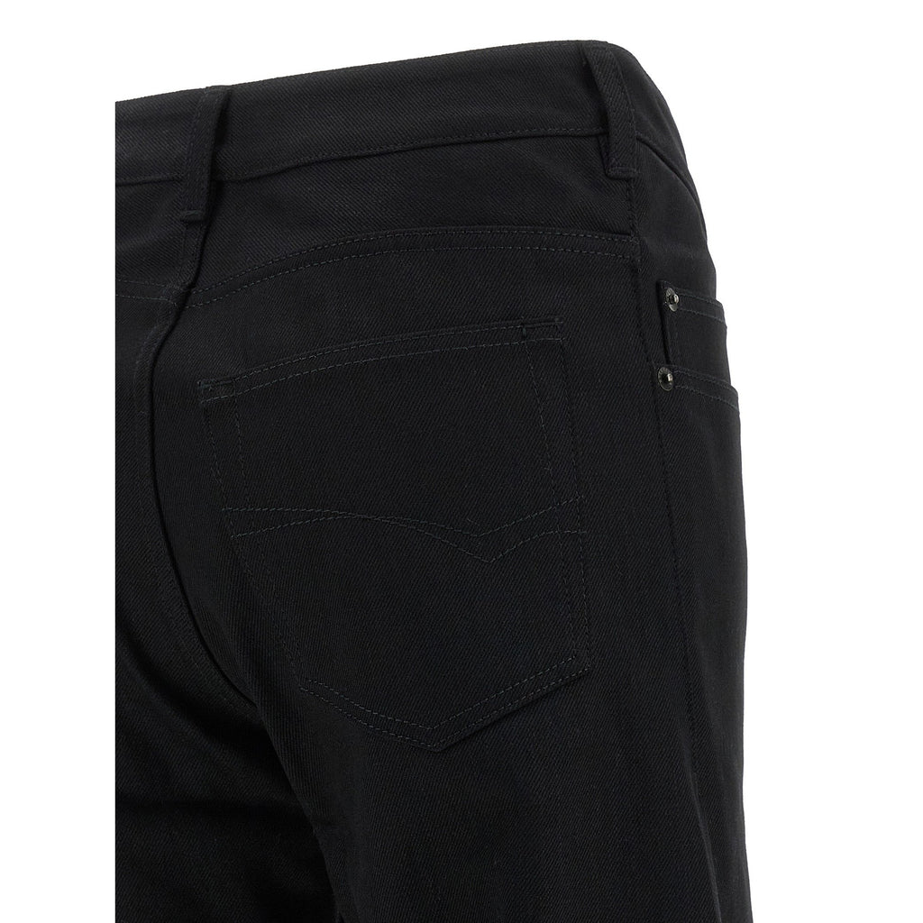 Balenciaga Black Cotton Flared Jeans