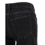 Balenciaga Black Cotton Flared Jeans
