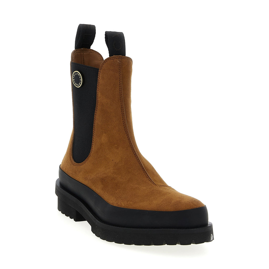 Stella McCartney Brown Viscose Ankle Boots