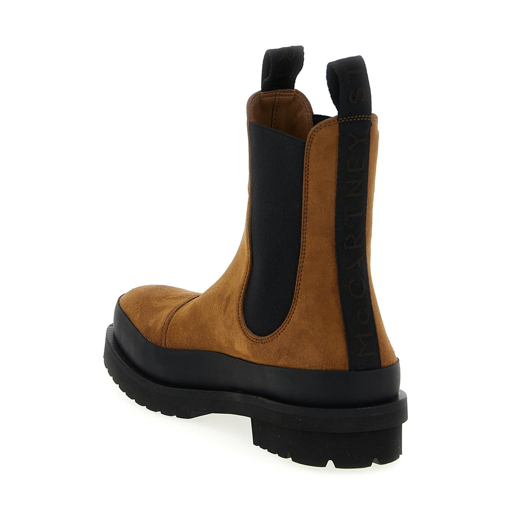 Stella McCartney Brown Viscose Ankle Boots