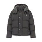 Dolce & Gabbana Gray Polyamide Full-Length Jacket