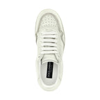 Dolce & Gabbana White Lamb Leather Low Top Sneakers