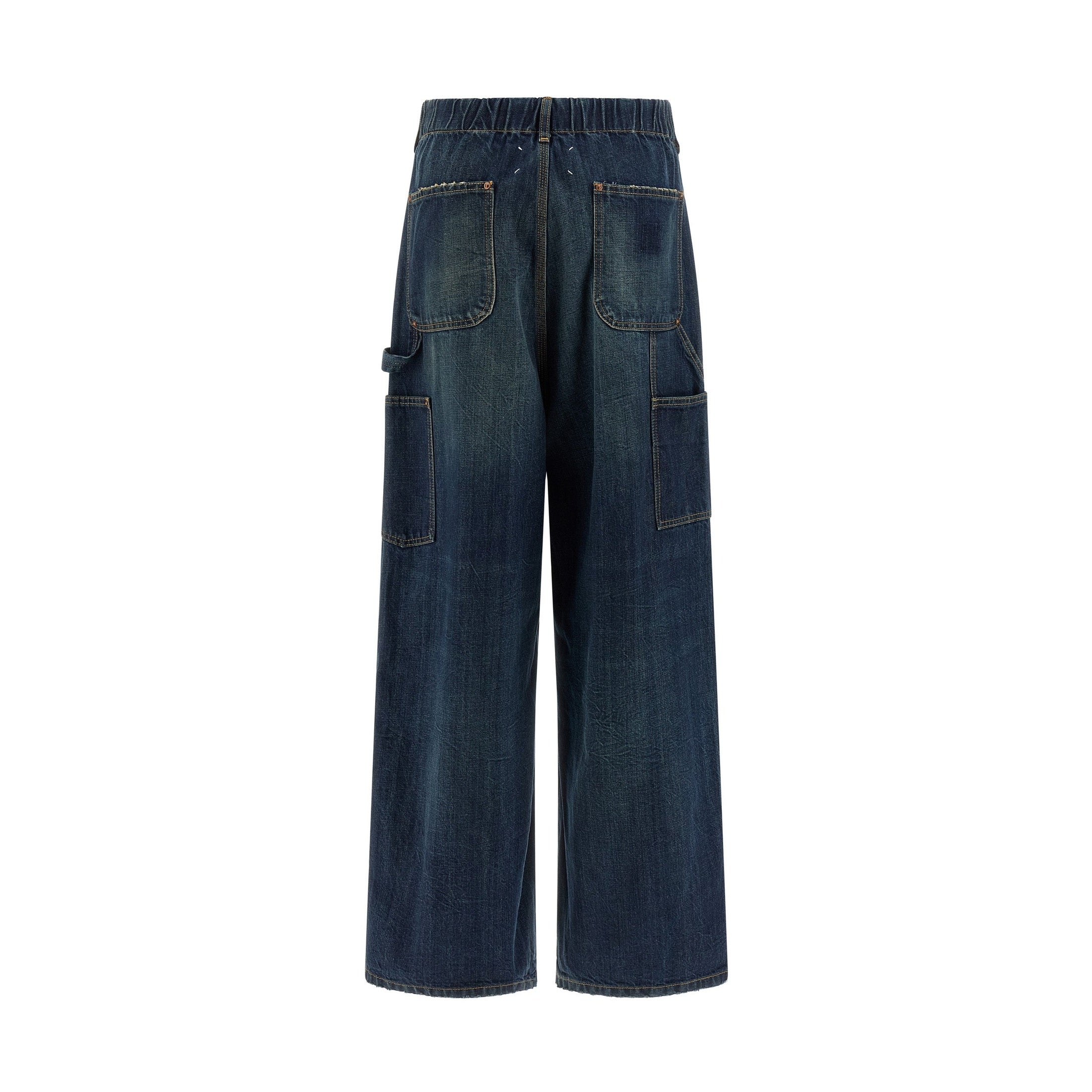 Maison Margiela Blue Cotton Relaxed Fit Jeans