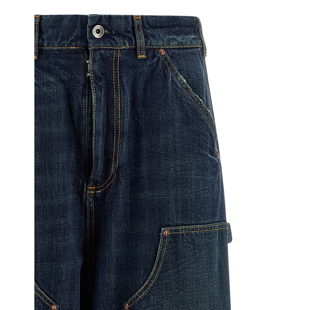 Maison Margiela Blue Cotton Relaxed Fit Jeans