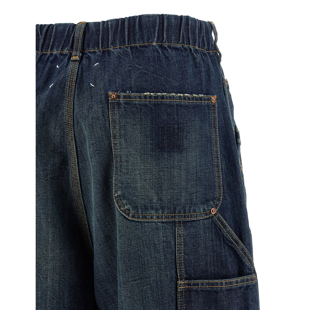 Maison Margiela Blue Cotton Relaxed Fit Jeans