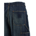 Maison Margiela Blue Cotton Relaxed Fit Jeans