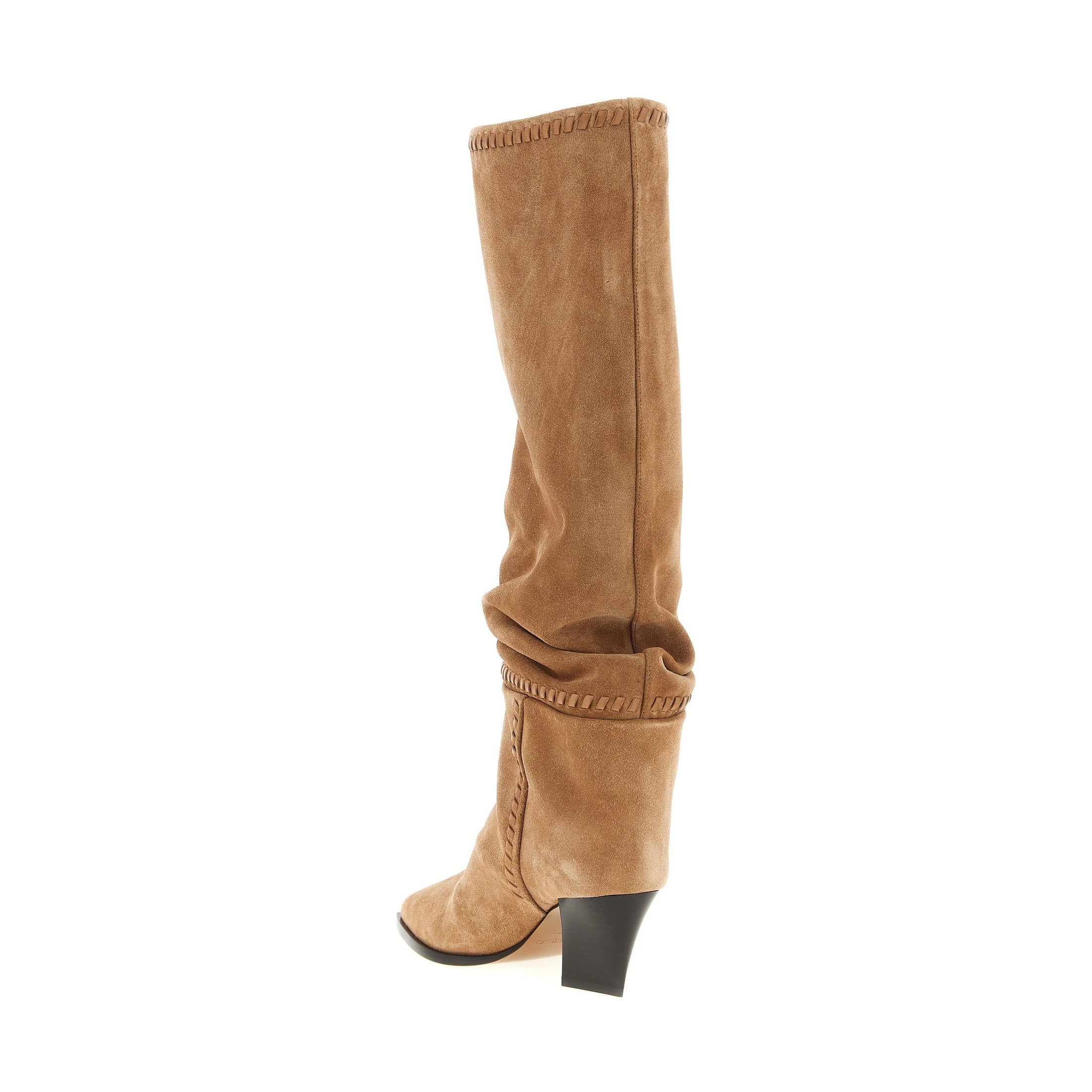 Jimmy Choo Beige Leather Over The Knee