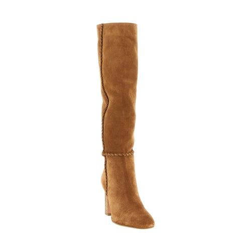 Aquazzura Beige Calfskin Over The Knee