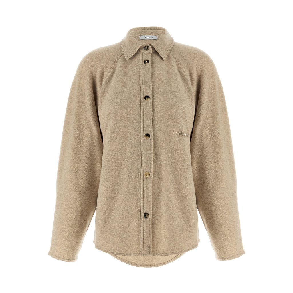 Max Mara Beige Cashmere Blouse