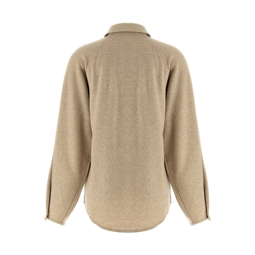 Beige Cashmere Blouse