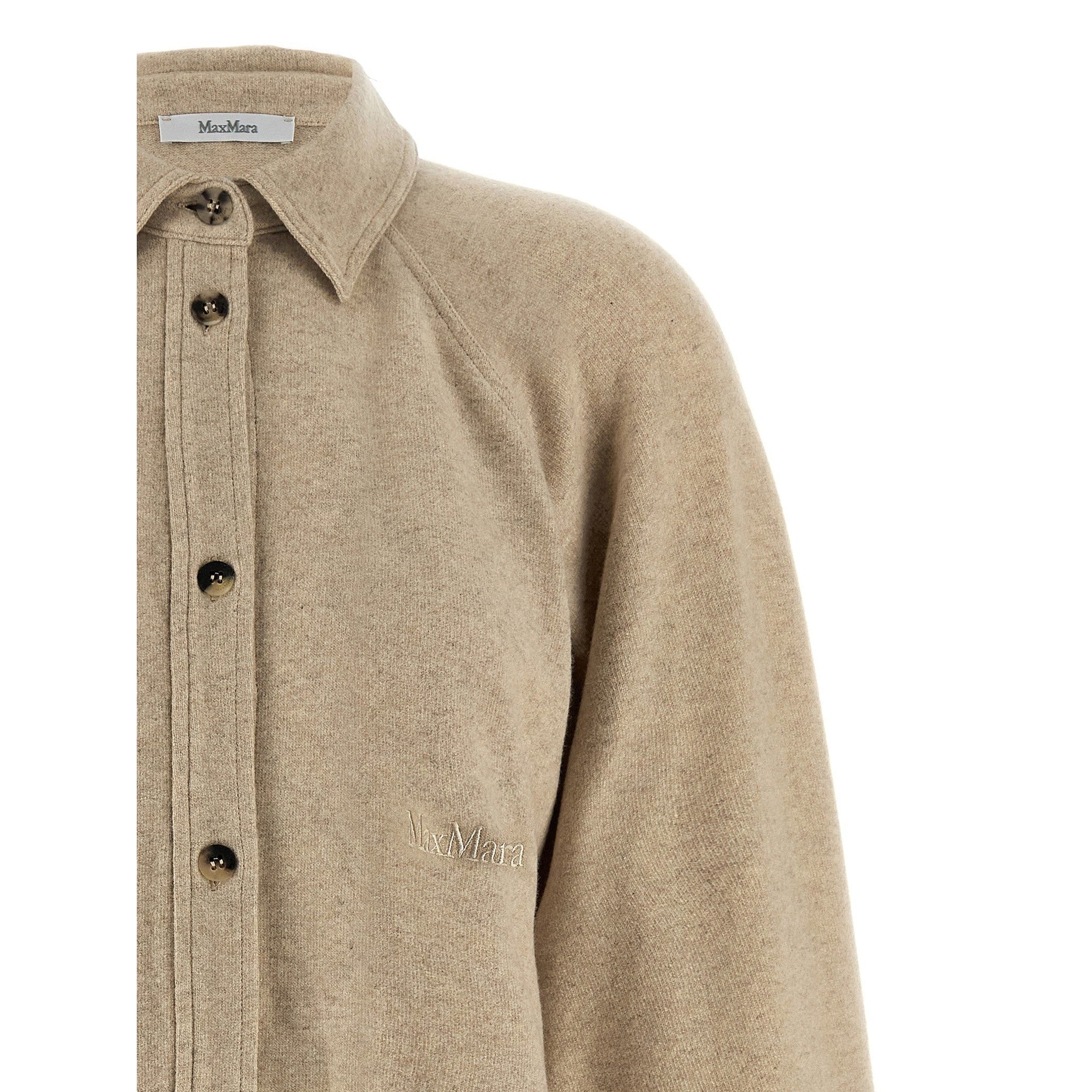 Max Mara Beige Cashmere Blouse