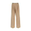 Max Mara Beige Cashmere Casual Pants