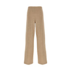 Max Mara Beige Cashmere Casual Pants