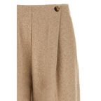 Max Mara Beige Cashmere Casual Pants