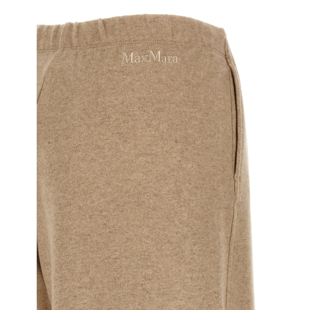 Max Mara Beige Cashmere Casual Pants