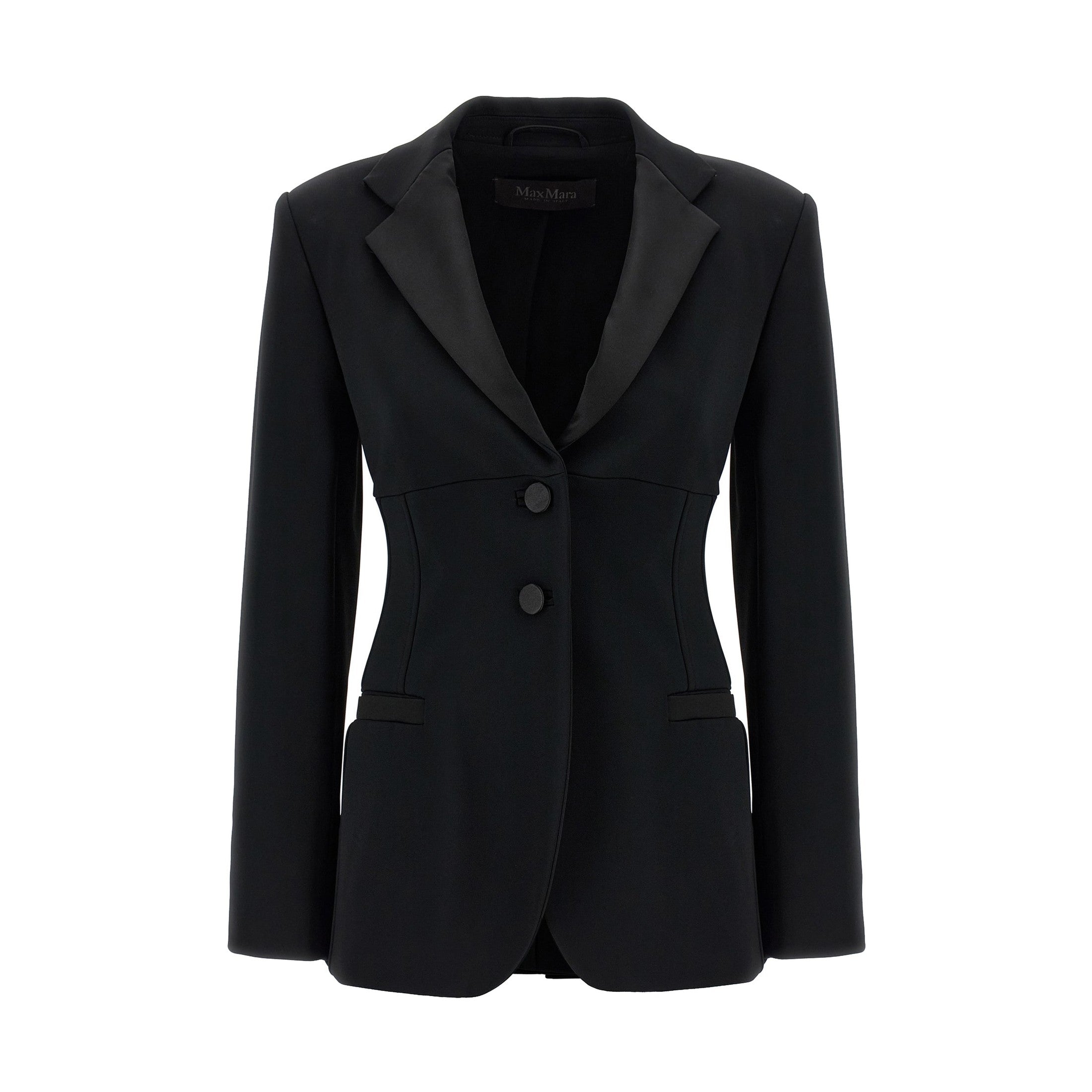 Max Mara Black Viscose Blazer